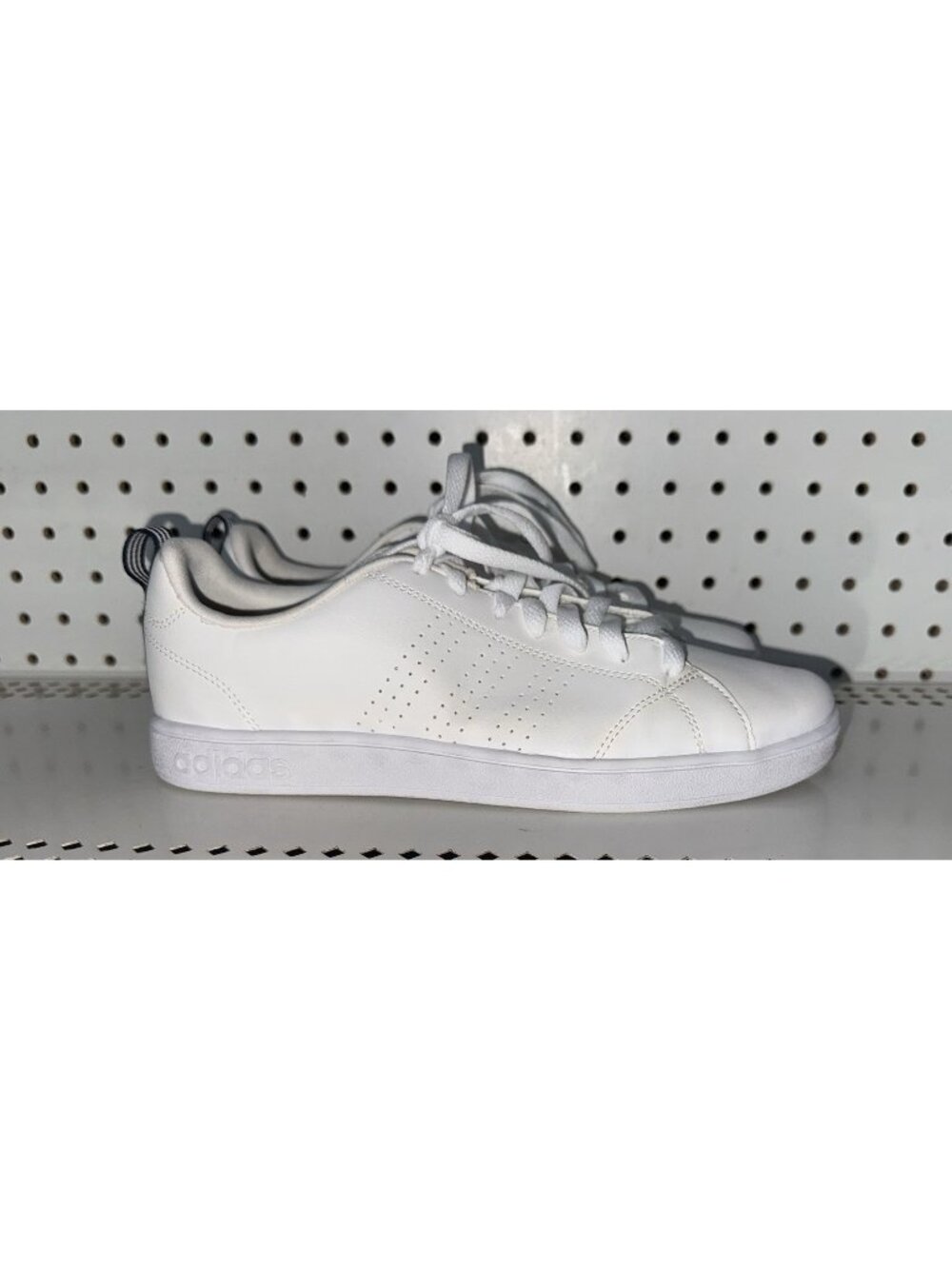 Adidas NEO Advantage Clean VS Mens Athletic Shoes Sneakers Size 8 White Blue